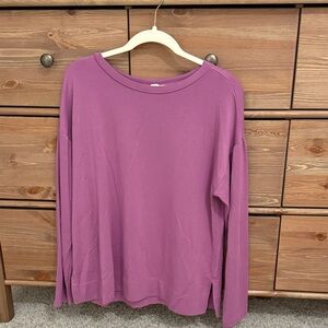 LOFT Women's Purple Long Sleeve top/sweatshirt